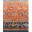 Tapis unique bleu / orange 5 pi 9 po x 9 pi Demontra