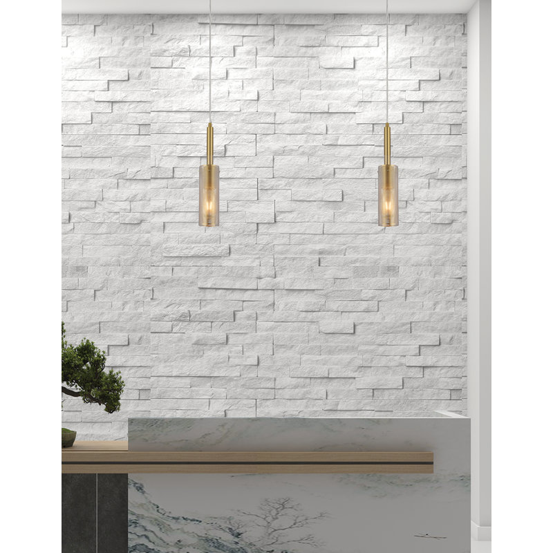 Luminaire suspendu 1 lumière Percy, Laiton vieilli