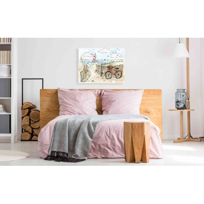 «Coastal Catch VI» par Anne Tavoletti, art mural sur toile