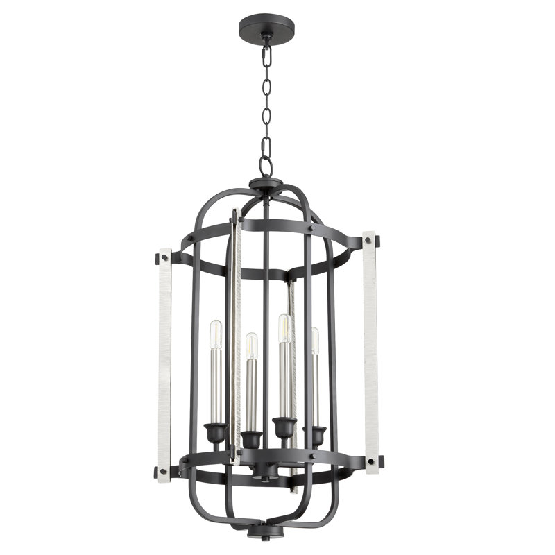 4 - Light Dimmable Lantern Geometric Chandelier