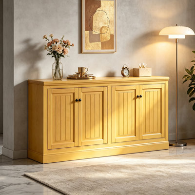 American country style solid-colour sideboard