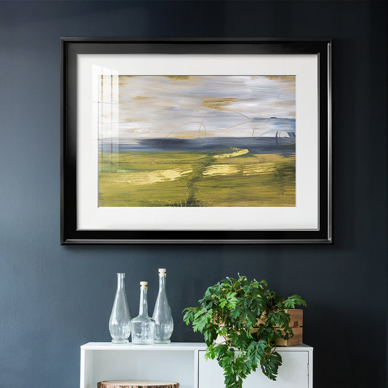 Ciel et terre II, impression sur papier, Noir, H 30 po x l 44 po x P 1,5 po