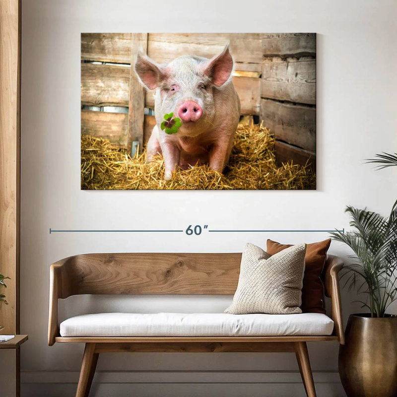 Brampt Lucky Pig, 32" H x 48" W