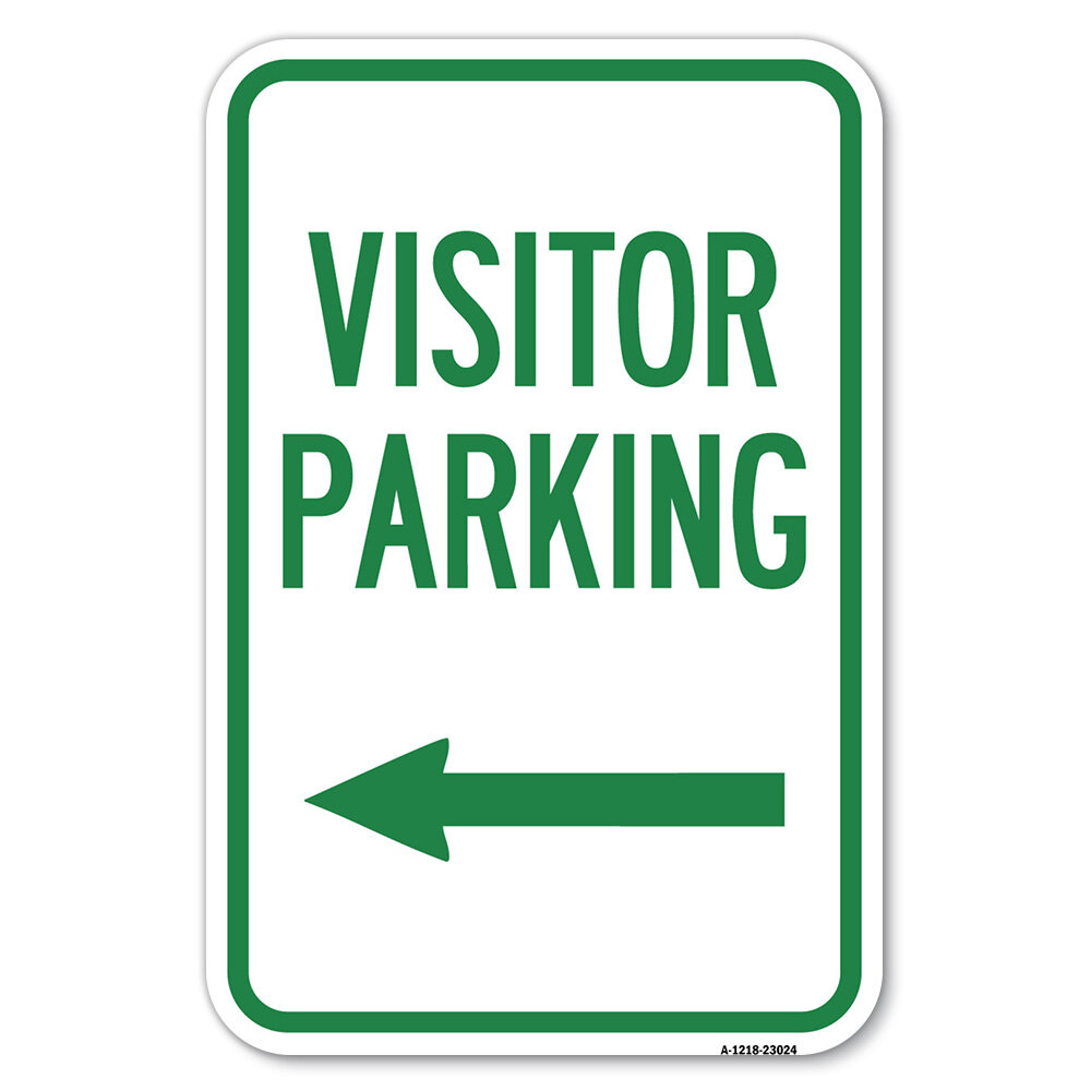 Signmission Reserved Parking Sign Visitor Parking Arrow Pointing Left23024 Wayfair 5375