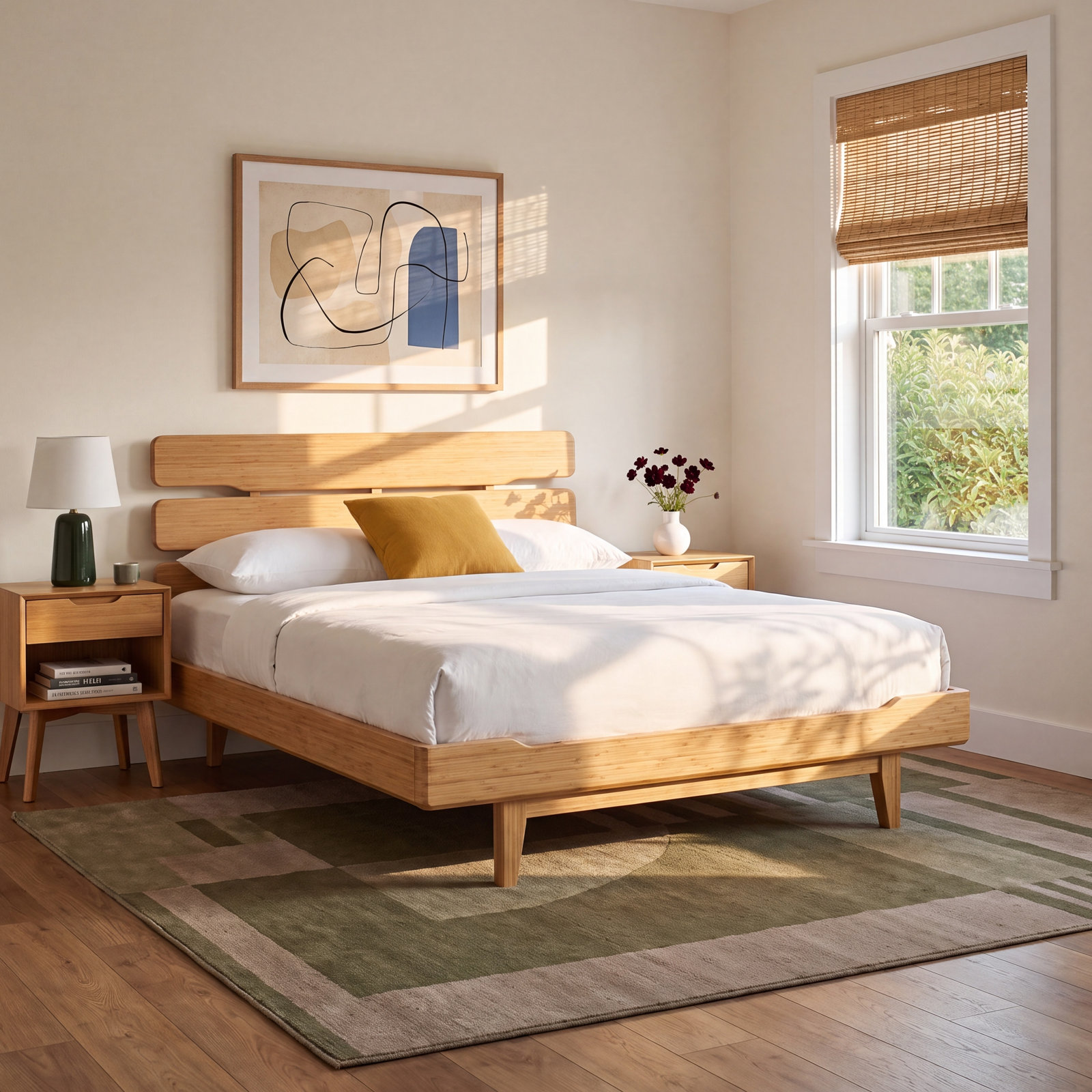 Lacey Platform Bed, Caramelized, King