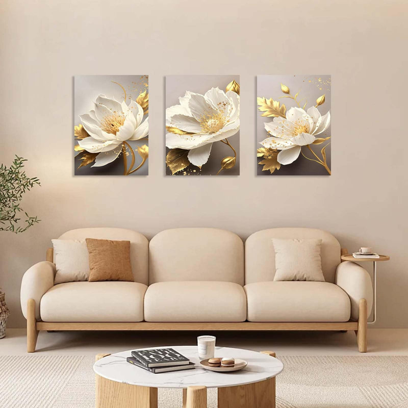 3 Piece Wrapped Canvas Wall Art