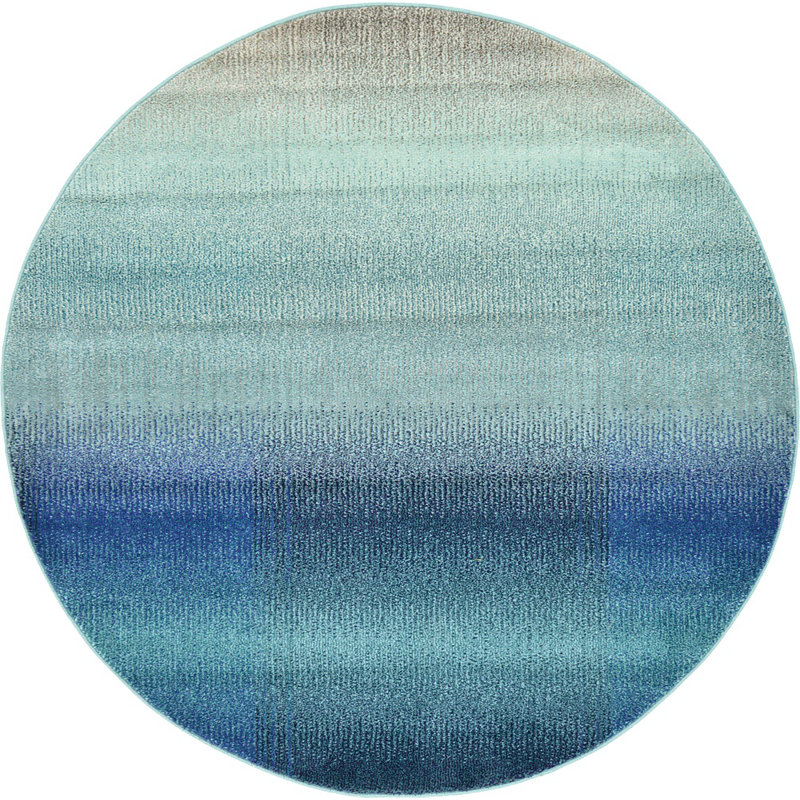 Burtrum Washable Abstract Indoor Rug, Round 6'1"
