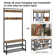 Keiveon 73” H Metal Hall Tree with Shoe Storage & Bench & Movable Hooks