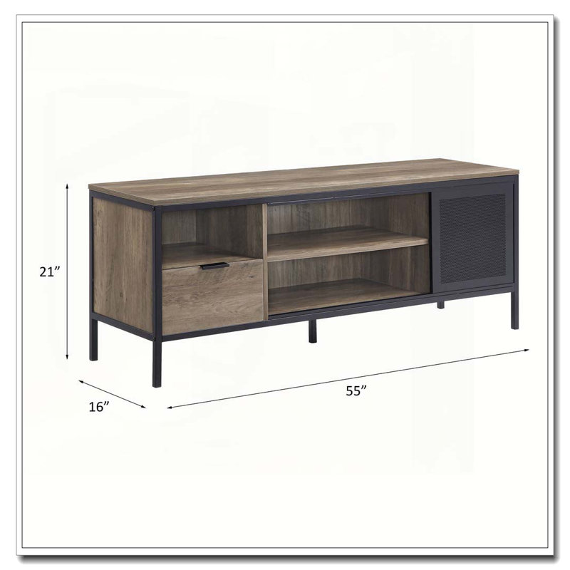 Meuble télé 1 tiroir Rustic Oak