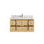 Meuble-lavabo simple 42 po avec plateau en quartz Maybin