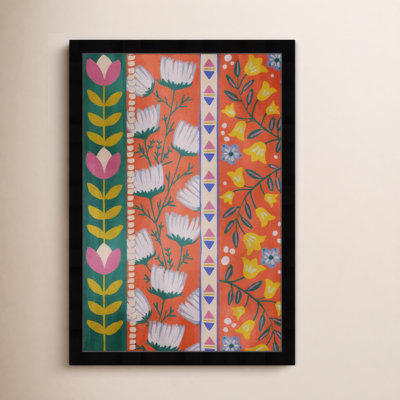 Colorful Floral Pattern Print by Oliver Gal