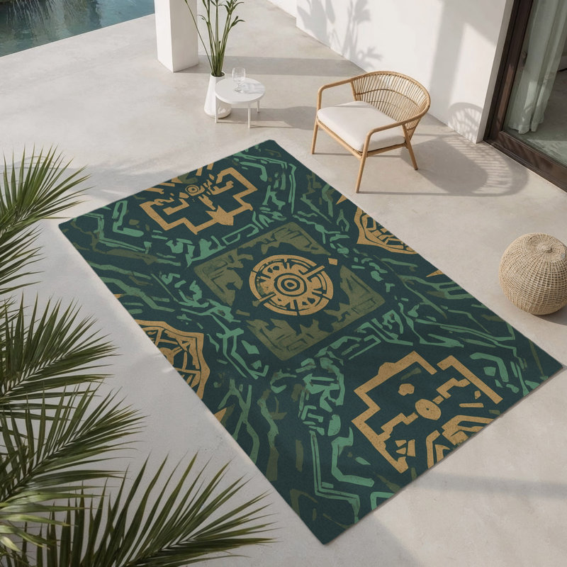 Tapis intérieur et extérieur Forest Haven, Rectangle 1 pi 6 po x 2 pi 6 po