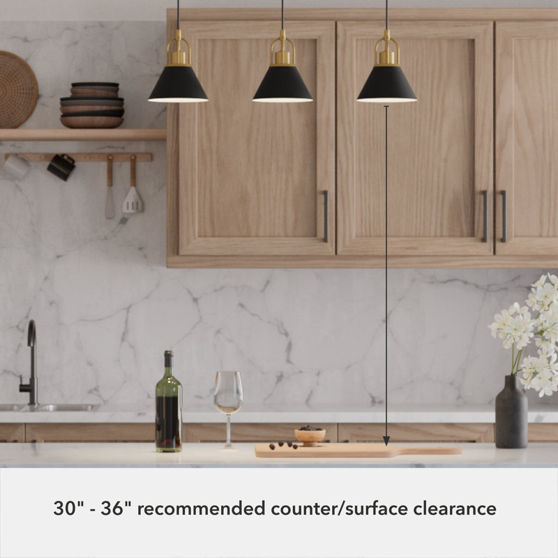 Jasmine Roth 3 - Light Luxe Gold/Black Cluster Pendant