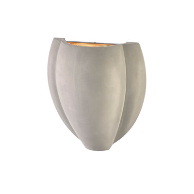 George Kovacs Sima 2 Light Shell Wall Sconce In Metal W/Cement In Burnished Nickel Finish