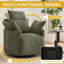 Fauteuil inclinable rond pivotant avec appui-tête réglable, alimentation et options manuelles-481345627-481345631