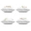 Ensemble de 4 coussins décoratifs Neutral Coastal Reef Shells