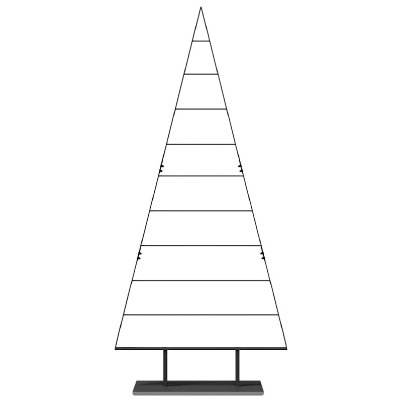 Metal Christmas Tree with Stand steel, 6.89' H, Black