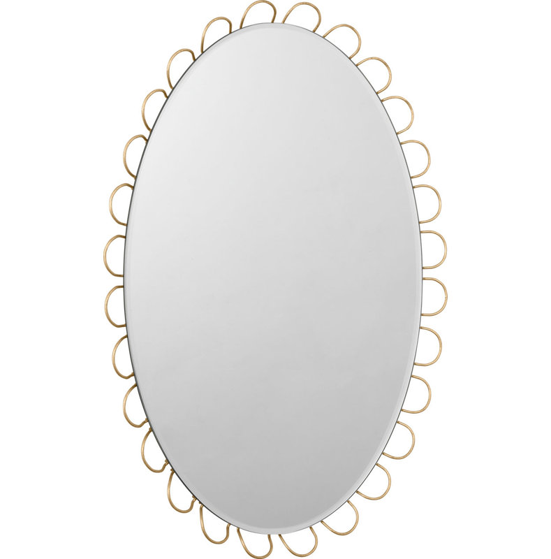 Tirreno Oval Mirror, 30.5" H x 23.5" W x 1.25" D