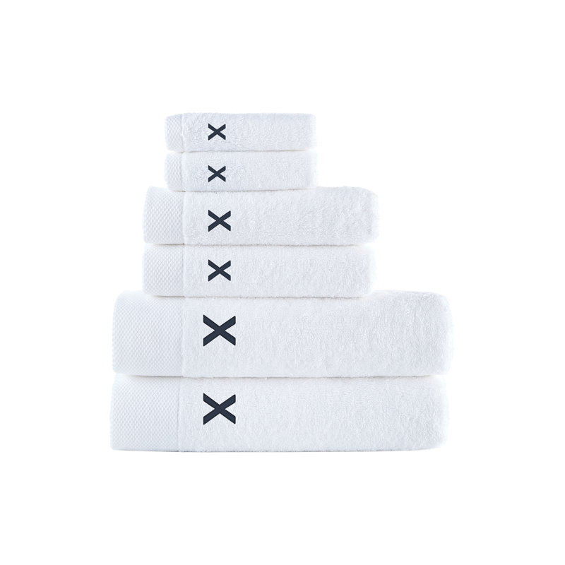 Dierks 6 pcs Towel Set, White, X