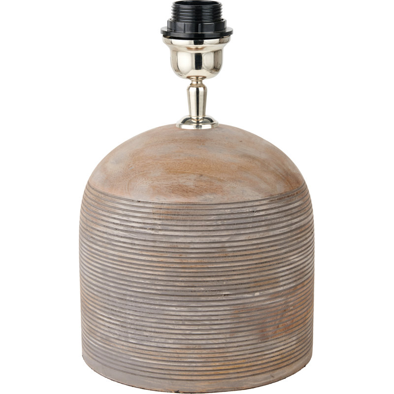 Table Lamp, 19.29" H x 13.78" W x 13.78" D, White, Grey
