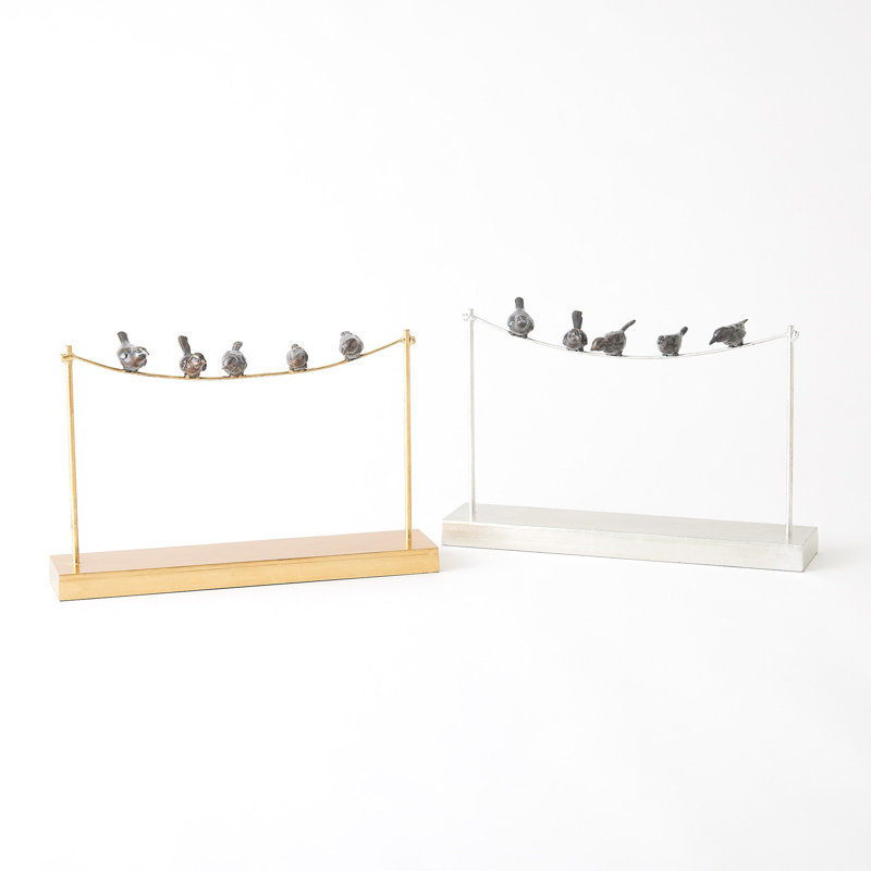 Birds On A Wire-Gold Leaf