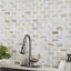 Auralie Framix 12 in. x 14 in. Polished Marble Mosaic Floor and Wall Tile-49665312