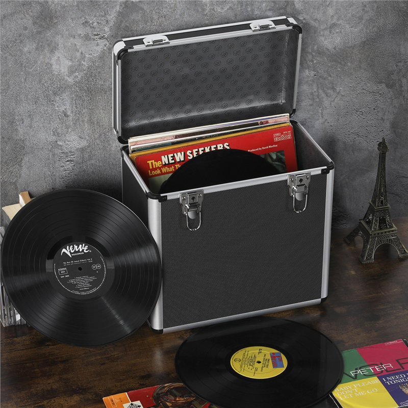LP Dowel Rack Media Storage, Black