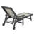 Plastic And Textilene Adjustable Patio Outdoor Chaise Lounge Chairs With Wheel Adjustable Textilene Recliner-570289847