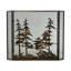 Tall 3 Panel Fireplace Screen