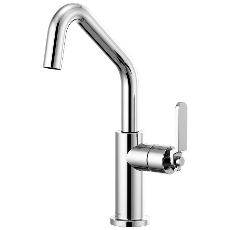 Litze® Bar Faucet with Angled Spout and Industrial Handle, Chrome