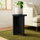 Shayne Solid Wood Abstract End Table