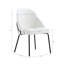 Chaise de salle à manger blanche et noire-46268507-46268506