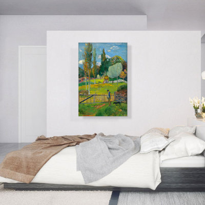 «Landscape 1894» par Paul Gauguin - reproduction d'art sur toile tendue