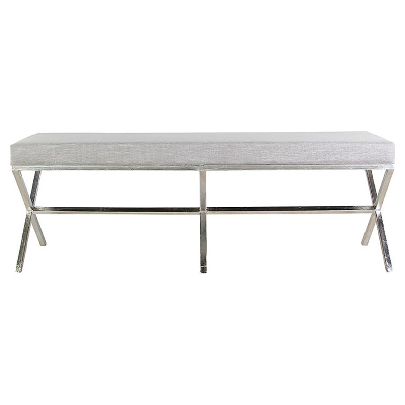Soho Bench, Silver Leaf/Dove Gray