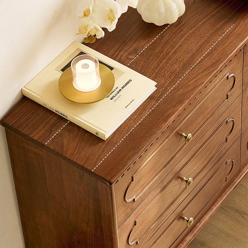 Home Retro Brass Buffet Table