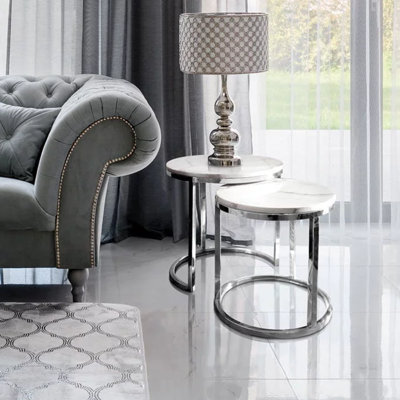 Audrie Pedestal Nesting Tables