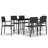Rectangular 35.1" Long Dining Set with Cushions-194238082-200258485