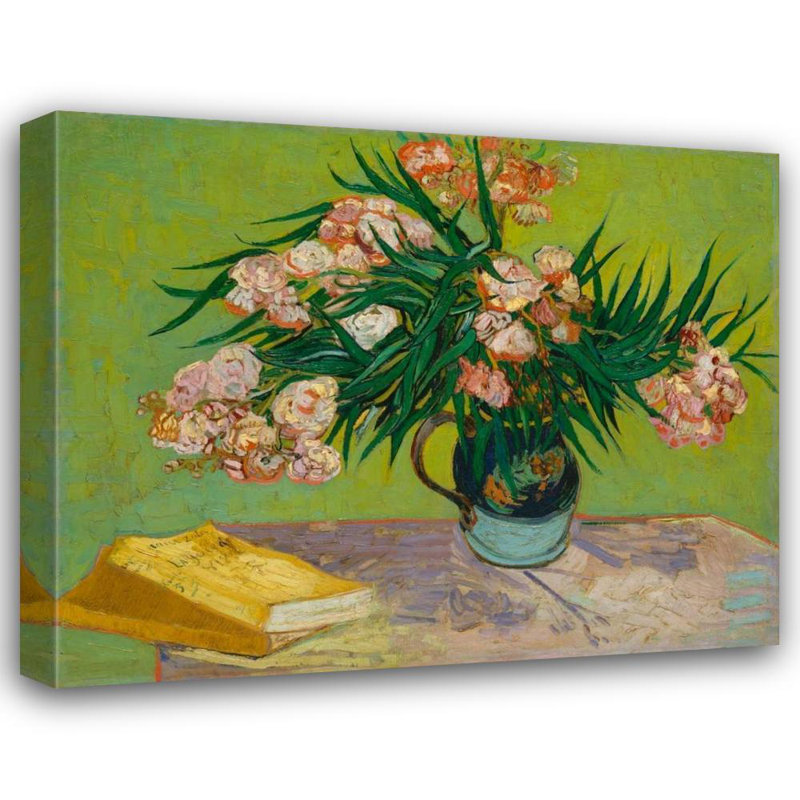 Vault W, œuvre d'art de Van Gogh, Vincent sur toile tendue, Oleanders, H 36 po x l 44 po