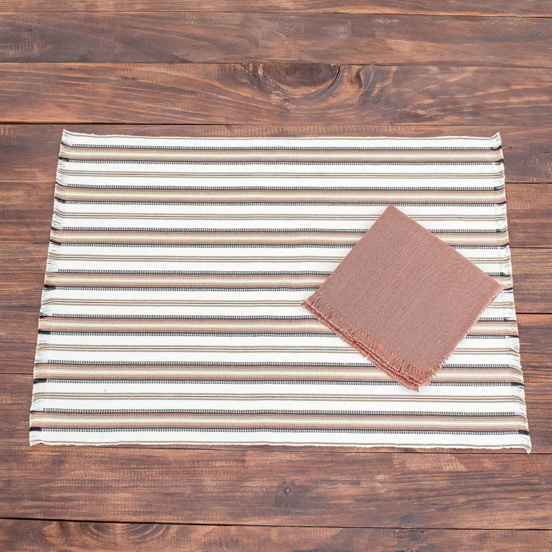 Ensemble de linge de table en coton fait à la main Longshore Tides