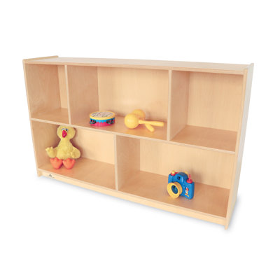 5 Compartment Manufactured Wood Shelving Unit