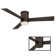 Axis 3 - Blade Indoor/Outdoor Smart Flush Mount Ceiling Fan with Remote Control and LED Light Kit Included, Works With Alexa and iOS / Android App