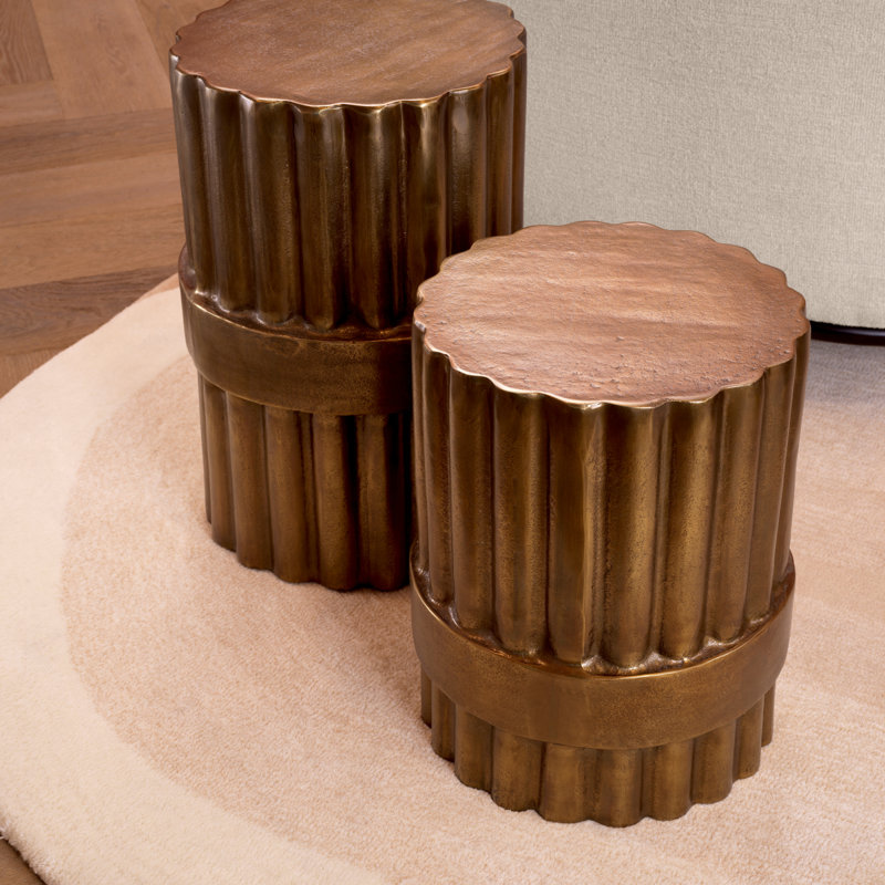 Side Table Padua S Antique Brass Finish