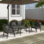Ensemble de sièges d'extérieur durable et confortable, adapté aux patios, aux pelouses et aux bords de piscine-851551408-851551409
