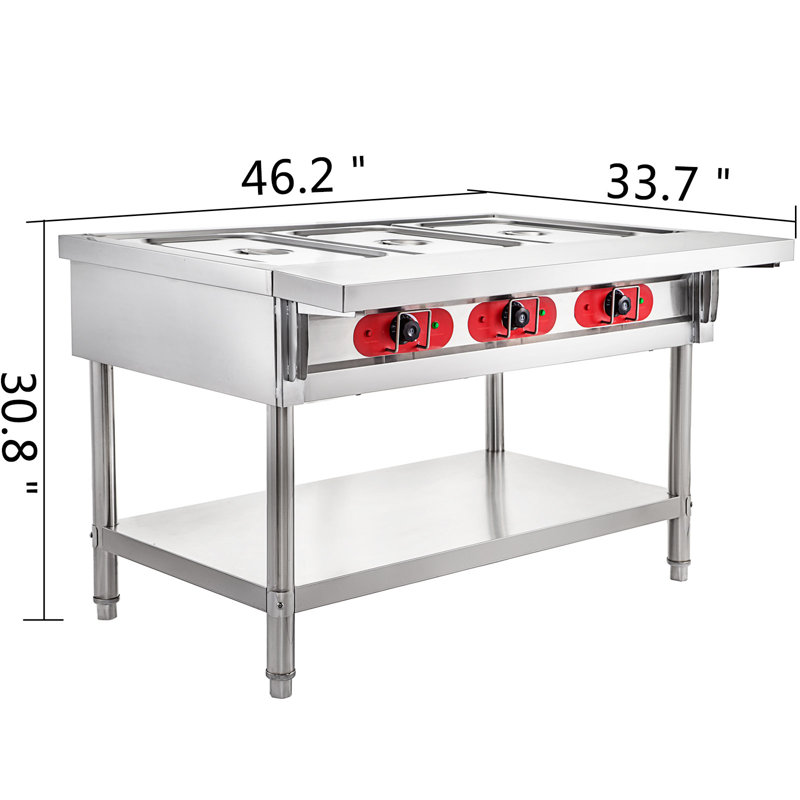 Réchaud électrique à vapeur sur table 3 pièces The Party Aisle ™