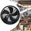 Livingandhome Ventilation Wall-Mounted Exhaust Axial Fan 24-inch
