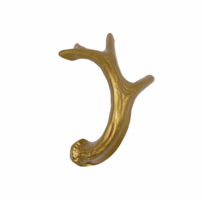 Wildlife Deer Antler Left Facing 2 15/16" Center to Center Novelty Pull