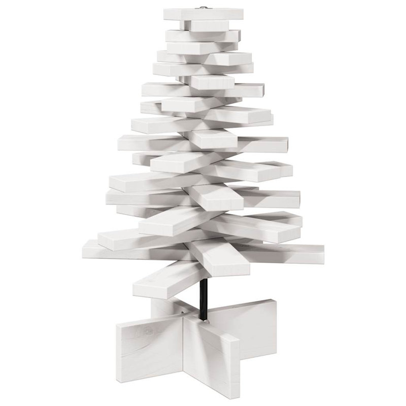 Christmas Decorative Accent, 60cm H x 40cm W x 40cm D, White