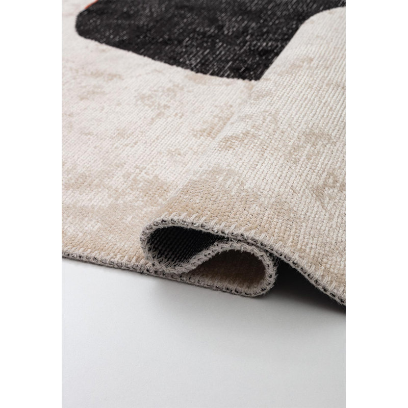 Abstract Modern Stones Area Rug, Square 9'10"