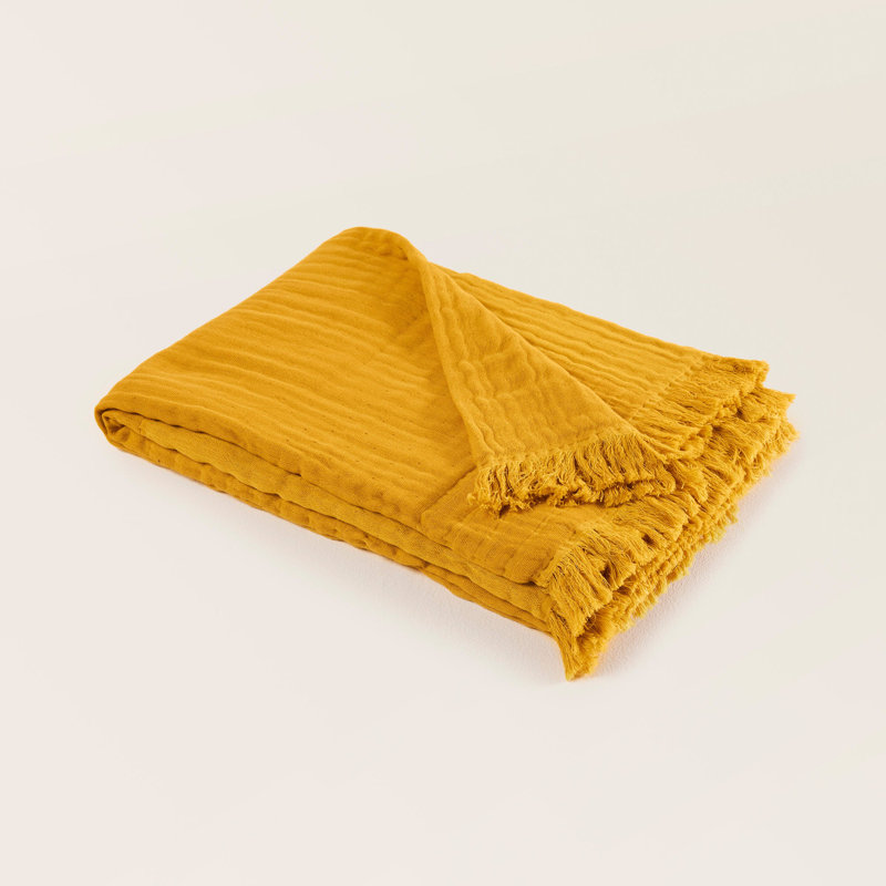 Madura Throw, W180 x L280cm, Light Orange