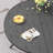 6-Person Patio Dining Set with 56" Round Faux Wood Dining Table and PVC-coated polyester Armrest Chairs-824459182
